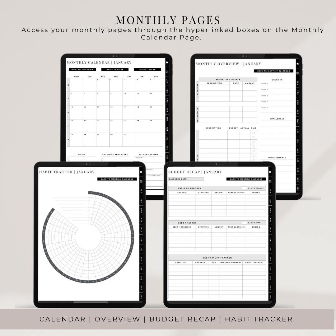 Monthly Pages