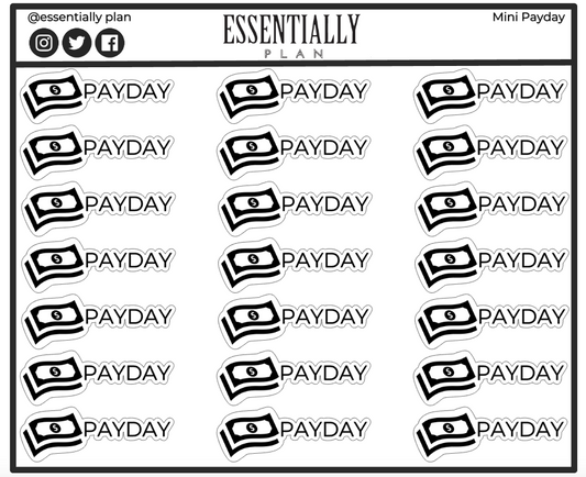Payday Sticker Sheet